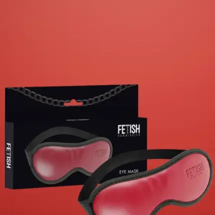 Fetish Submissive - Párnázott szemmaszk (bordó)