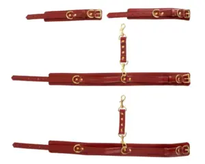 Bad Kitty - Kezeket a combokhoz bilincs szett (piros) - Image 4