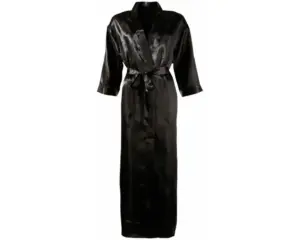 Cottelli - Szatén köntös (fekete) - Image 2