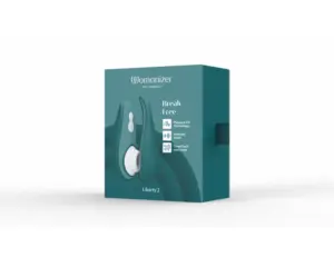 Womanizer Liberty 2 - Akkus léghullámos csiklóizgató (sötét zöld) - Image 5