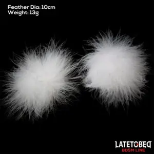 Latetobed - Tollas mellbimbó dísz (fehér) - Image 3