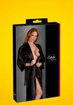 Cottelli - Szatén köntös (fekete)