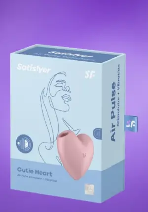 Satisfyer Cutie Heart - Szív alakú léghullámos csiklóizgató (pink)