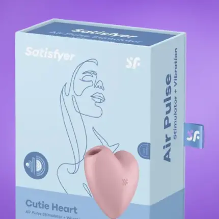 Satisfyer Cutie Heart - Szív alakú léghullámos csiklóizgató (pink)