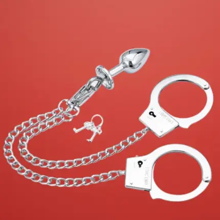 Latetobed - Fém análdugó láncos bilinccsel