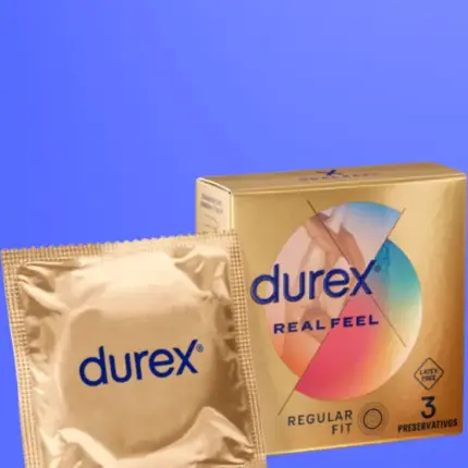 Durex Real Feel - Latexmentes óvszer (3db)