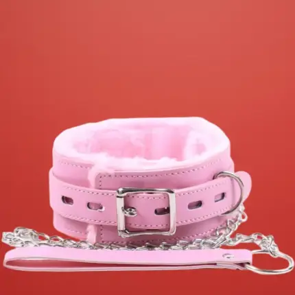 Latetobed - Bélelt nyakörv pórázzal (rózsaszín)