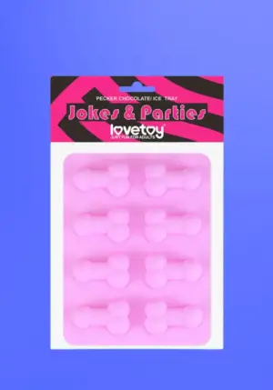 Péniszformájú jégkockakészítő forma (pink)