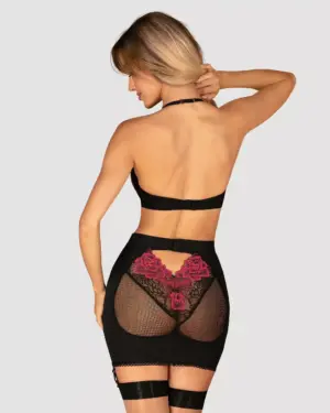 Obsessive Rosenty - Kétrészes szett harisnyatartóval - Image 2