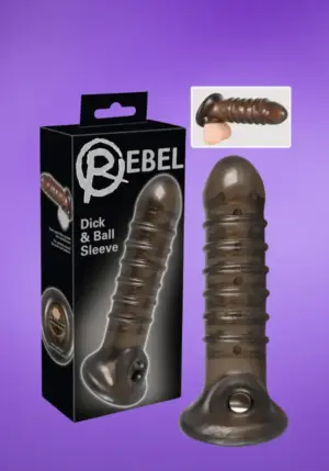 Rebel - Bordás péniszköpeny (füst)