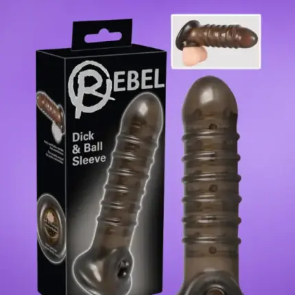 Rebel - Bordás péniszköpeny (füst)