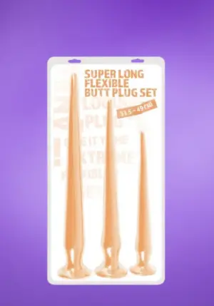 You2Toys - Extra hosszú anál dildó szett (3 részes) - natúr