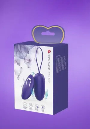 Pretty Love Selkie Youth - Vibrációs tojás távirányítóval (lila)