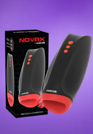 Jamyjob  Novax - Vibrációs maszturbátor szorító funkcióval