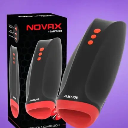 Jamyjob  Novax - Vibrációs maszturbátor szorító funkcióval