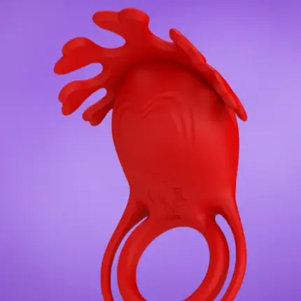 Pretty Love Ruben - Vibrációs péniszgyűrű (piros)