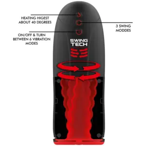 Jamyjob Swing-R - Vibrációs maszturbátor melegítő funkcióval - Image 4