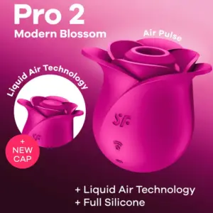 Satisfyer Pro 2 Rose Modern - Akkus léghullámos csiklóizgató (lila) - Image 2