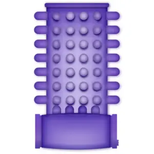 Casual Love - Rezgős, rücskös péniszköpeny (lila) - Image 2