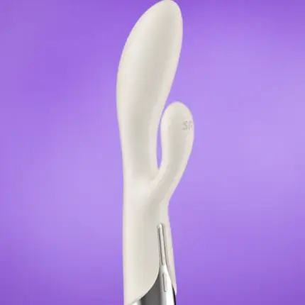 Satisfyer Spinning Rabbit 1 - Forgó csiklókaros vibrátor (bézs)