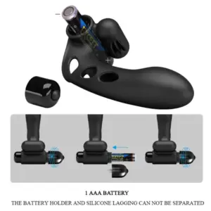 Pretty Love Orlando - Ujjvibrátor (fekete) - Image 4