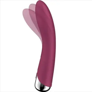 Satisfyer Spinning G-Spot 1 - Forgó fejes G-pont vibrátor (bordó) - Image 4