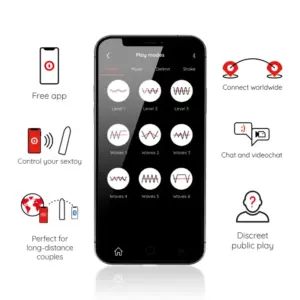 Oninder - App-os mini vibrátor (fekete) - Image 3
