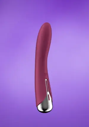 Satisfyer Spinning G-Spot 1 - Forgó fejes G-pont vibrátor (bordó)