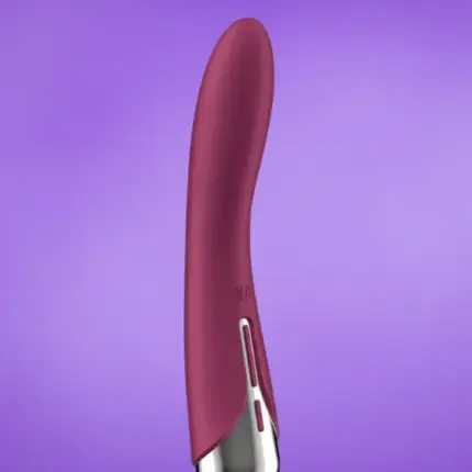Satisfyer Spinning G-Spot 1 - Forgó fejes G-pont vibrátor (bordó)