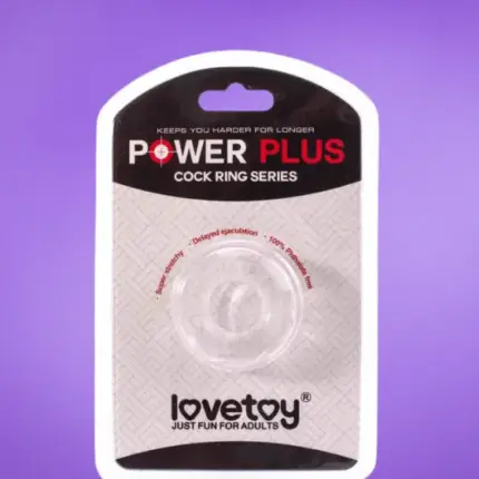 Lovetoy Power Plus - Péniszgyűrű (átlátszó)