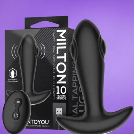 Intoyou Milton - Akkus,horgony alakú análdugó (fekete)