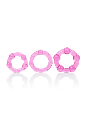 CalExotics Island - Péniszgyűrű szett (pink) - Image 2