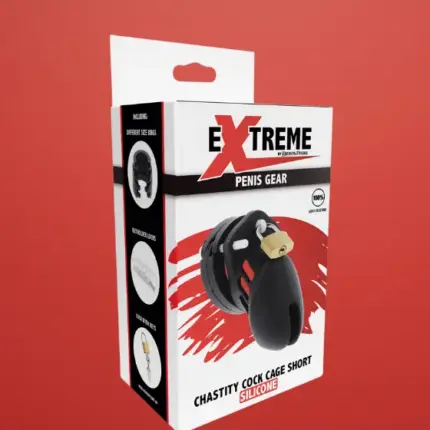 Extreme - Szilikonos péniszketrec (fekete)