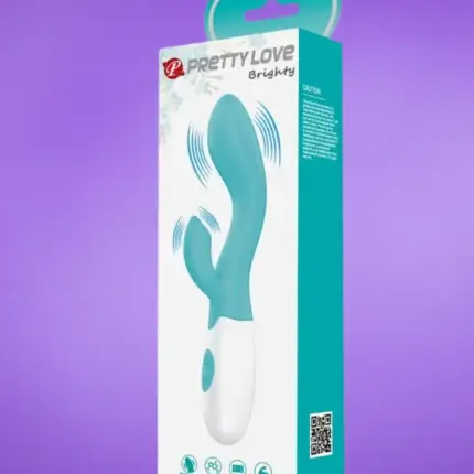 Pretty Love Brighty - Csiklókaros vibrátor (türkiz)