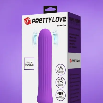 Pretty Love Blanche - Akkus csiklóizgató (lila)