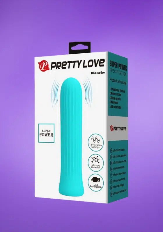 Pretty Love Blanche - Akkus csiklóizgató (türkiz) - Image 1