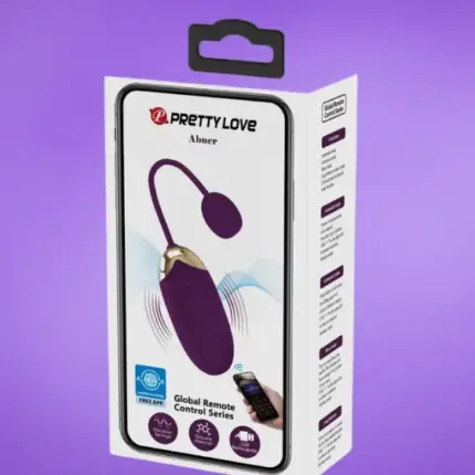 Pretty Love Abner - App-os vibrációs tojás (lila)