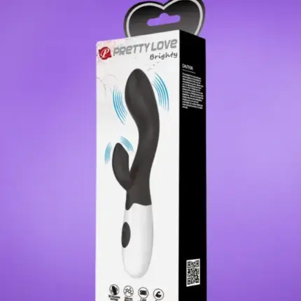 Pretty Love Brighty - Csiklókaros vibrátor (fekete)