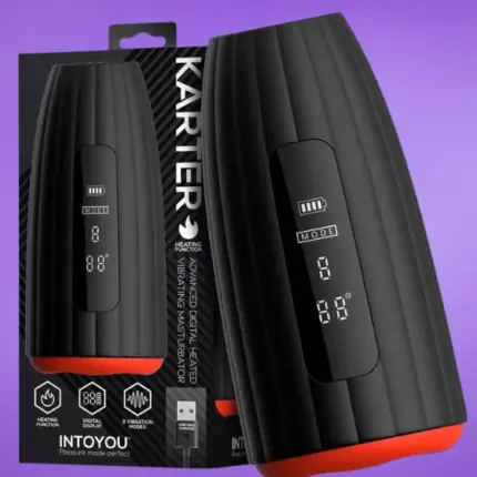 Intoyou Karter - Maszturbátor vibrációval,hővel és digitális kijelzővel