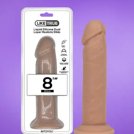 Intoyou Like True 8,5"- Realisztikus dildó tapadókoronggal (natúr)
