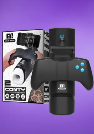 Bold Bros Conty - Maszturbátor tolóerővel,vibrációval,hővel és játékvezérlővel