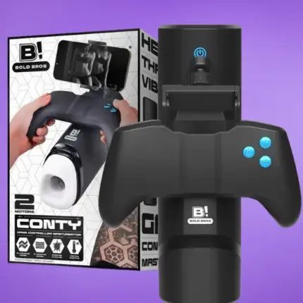 Bold Bros Conty - Maszturbátor tolóerővel,vibrációval,hővel és játékvezérlővel