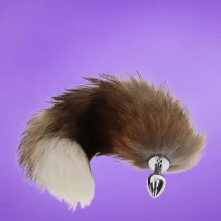 Taboom - Análdugó rókafarokkal (barna)