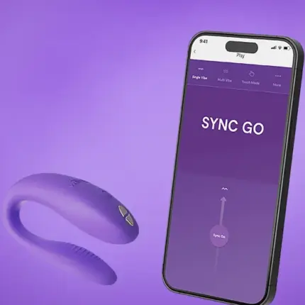 We-Vibe Sync Go - Okos, akkus párvibrátor (lila)