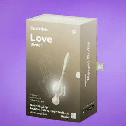 Satisfyer Love Birds 1 - Okos, vibrációs gésagolyó (fehér)