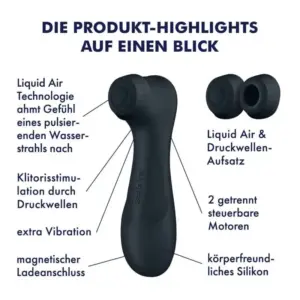 Satisfyer Pro 2 Gen3 - Akkus léghullámos csiklóizgató (fekete) - Image 3
