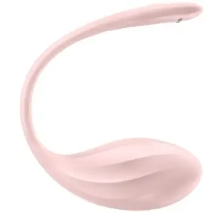 Satisfyer Ribbed Petal - Okos,akkus vibrációs tojás (pink) - Image 3