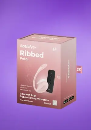 Satisfyer Ribbed Petal - Okos,akkus vibrációs tojás (pink)