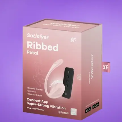 Satisfyer Ribbed Petal - Okos,akkus vibrációs tojás (pink)