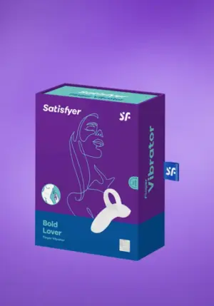 Satisfyer Bold Lover - Akkus, vízálló ujj vibrátor (fehér)